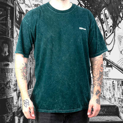 Polera Oversize Acid Wash – Verde