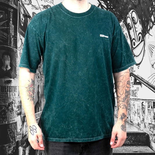 Polera Oversize Acid Wash – Verde